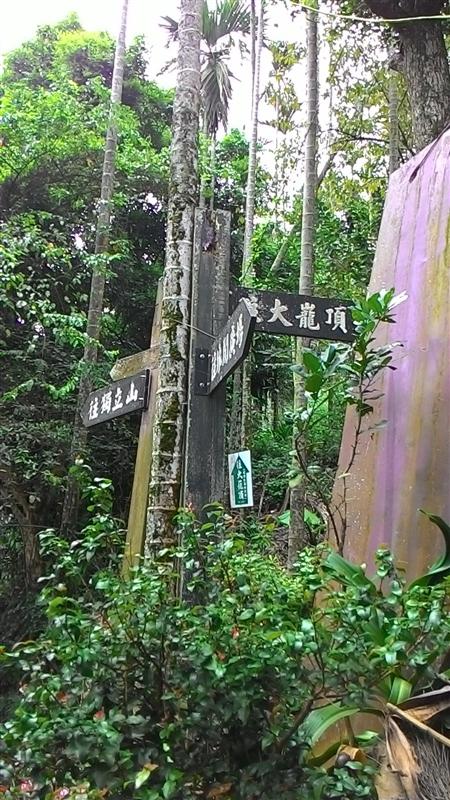 步道一景-指示牌大巃頂