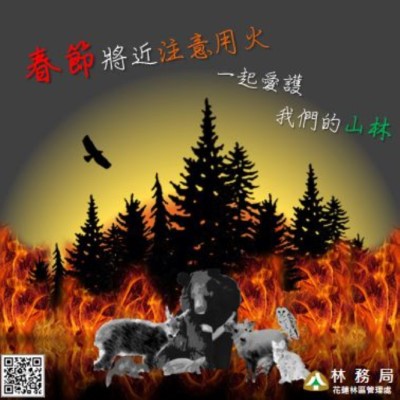 春節保林護林宣導海報