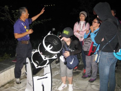 天文望遠鏡觀看沼平星體