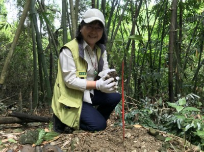 屏科大美惠老師種下第一株山茶