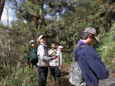 森林護管員執行林地界址測繪工作