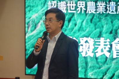 林務局局長林華慶於新書發表會中致詞