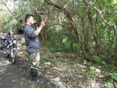 森林護管員進行野生動物監測
