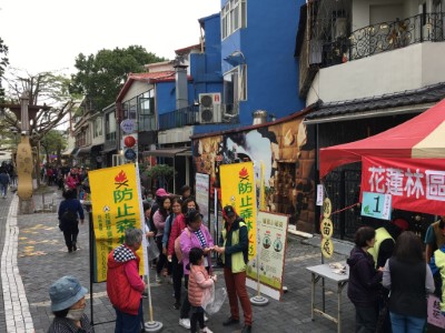 兌換苗木人潮從商圈頭排隊至商圈尾
