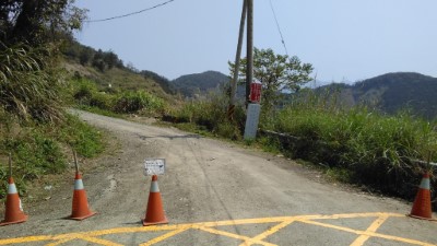 圖4藤枝聯外道路18K處，請遊客於此步行入園