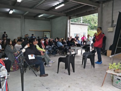 火堆論壇-港口部落場次現場有近百位來自台灣各地關注藝術發展的專家齊聚一堂。