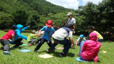 說明：透過大風吹的遊戲讓孩子了解雙流園區內動物的食性