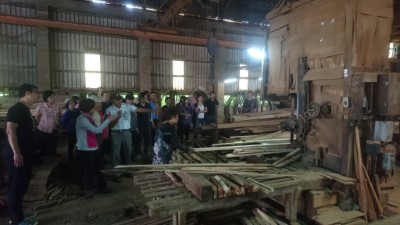 推廣國產材-臺東林管處辦理製材廠觀摩及木材加工課程