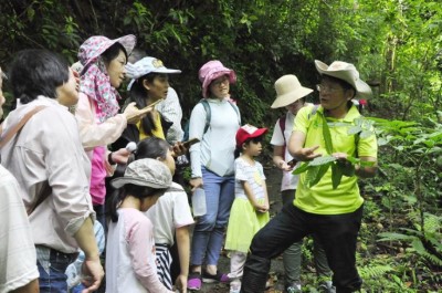 2.早上由廖德嵩老師於雙溪樹木園進行生態導覽解說
