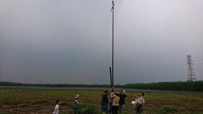 合力於林後四林架設猛禽棲架