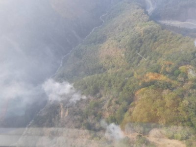 空中勘察火災現場1
