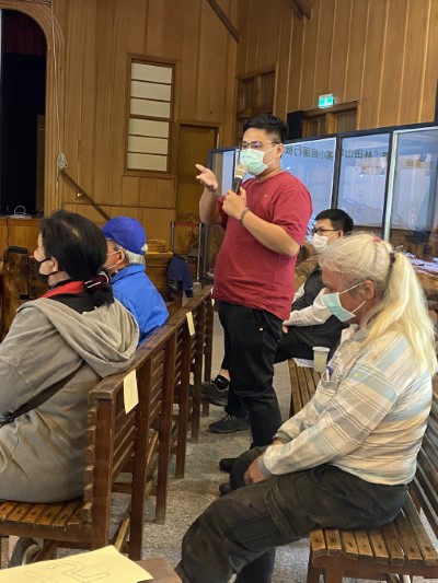 林田山專案小組第1次會議摩里莎卡部落會議主席楊立發言