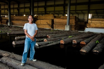 明昇木業和明吉木業為通過木材驗證商品數量最多之國產材廠商(圖為明昇木業李明興總經理)