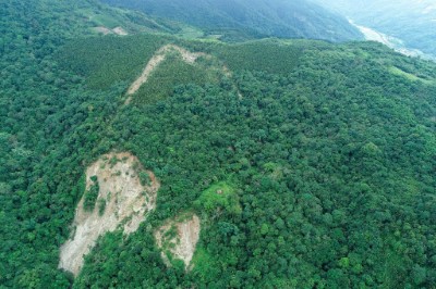 崩塌地空拍圖1