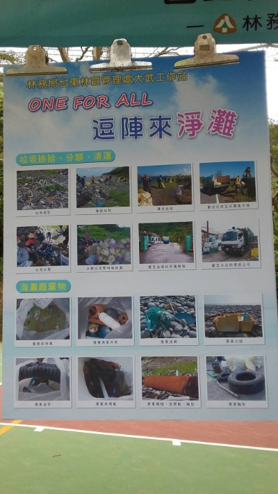 向海致敬海岸林廢棄物清運過程