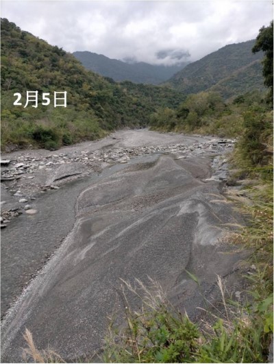 東興村陳興榮村長提供2月5日河道影像