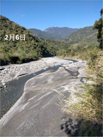 東興村陳興榮村長提供2月6日河道影像