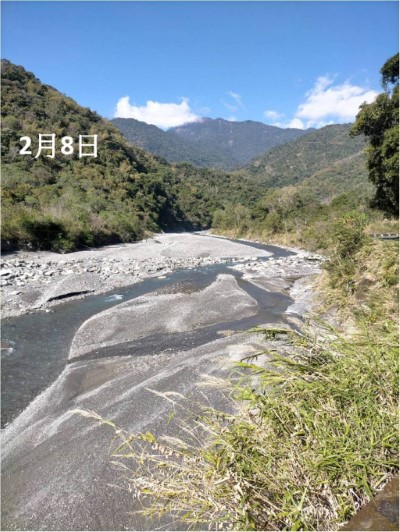 東興村陳興榮村長提供2月8日河道影像