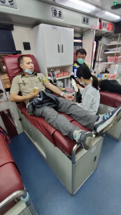 森林護管員挽袖響應捐血