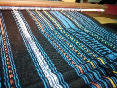 奧萬大部落楓采-傳統苧麻織品與奧萬大的楓紅交相輝映傳統織品