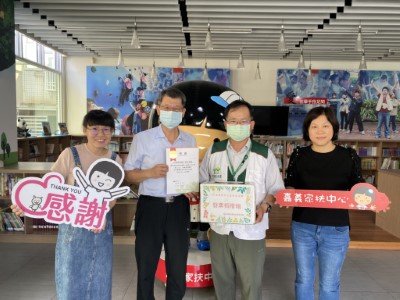 嘉義家扶中心主任沈明彥表示感謝社會大眾的慷慨捐贈