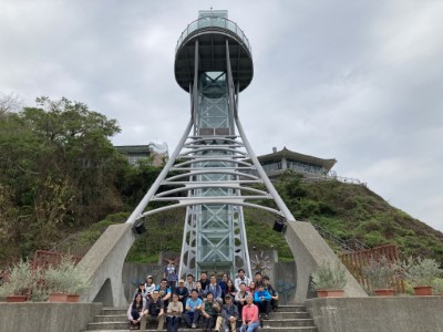 山海圳國家綠道平台夥伴伴於大圳之路曾文水庫合影