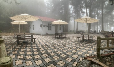 圖2：主觀休憩平台，5月7日設有限定藤枝山野趣茶席體驗，推薦您五感體驗森呼吸。