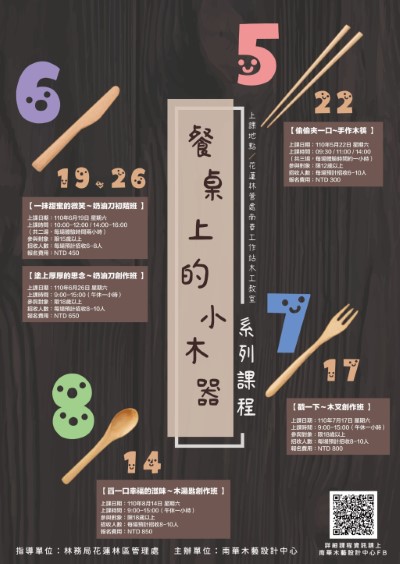 餐桌上的小木器-海報