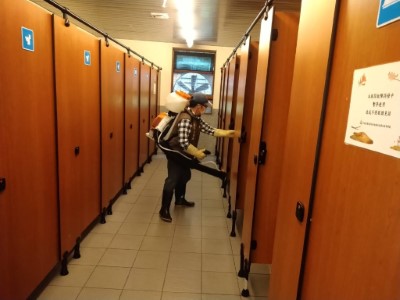 園區重新開放後公廁將持續加強消毒，全力提供遊客安全舒適的環境