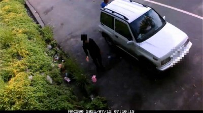 上崇德段至大清水段間遭民眾棄置垃圾廢棄物