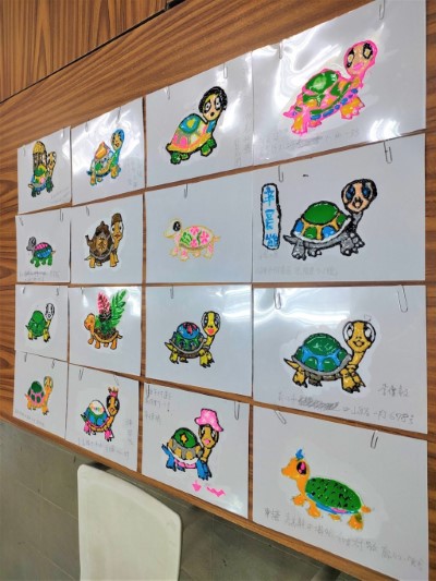 學員發揮創意，琳瑯滿目的作品引人駐足
