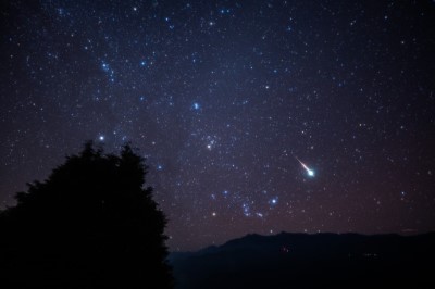 嘉義市天文協會表示幸運的話，有機會看到流星劃過天際的景象
