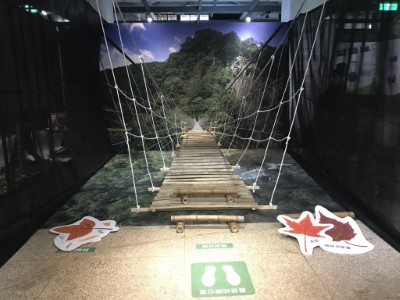 霞喀羅古道松菸展場內部照