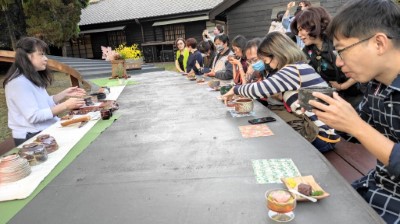 「+1木亭」露天茶席