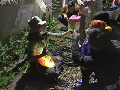 池南賞螢夜觀活動(池南自然教育中心提供)