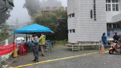 阿里山香林衛生室目前於遊樂區內設置臨時快篩站
