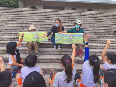 〈挖土機年年作響〉實體課程照片(東眼山自然教育中心提供)