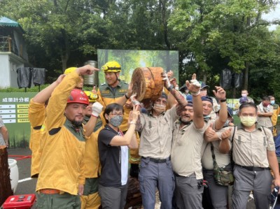 花蓮處森林護管員專業技能競賽-鋸木項目