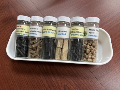 生物炭、生質顆料(中興大學提供)