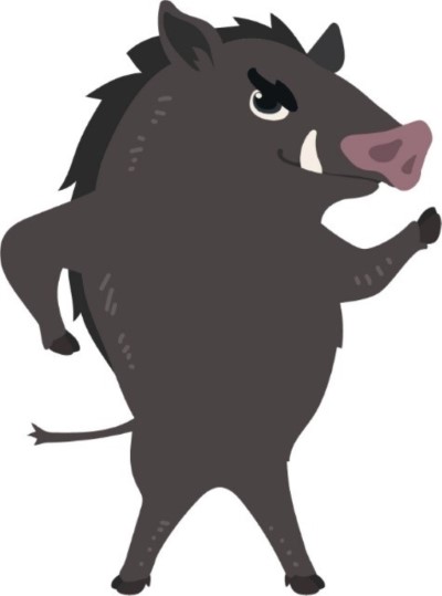 台灣野豬Q版IP