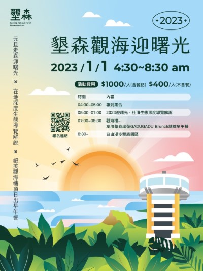 墾森觀海樓迎曙光海報