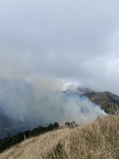 1120225-台灣池營地附近火災現場