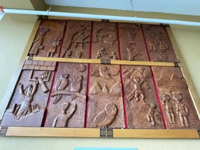 學生創作成品,融入原住民傳統文化故事