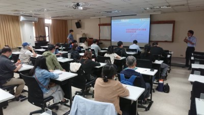 黃中和副教授講授科技於工程職業安全衛生管理應用分享(新竹林區管理處提供)
