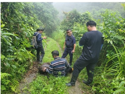 花蓮林區管理處與保七總隊第九大隊執行非法查緝行動