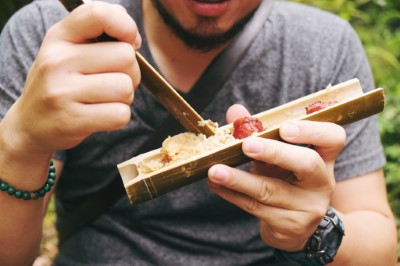 充滿山林氣味的竹筒飯