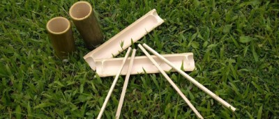 東眼山林下原食-自製竹食器