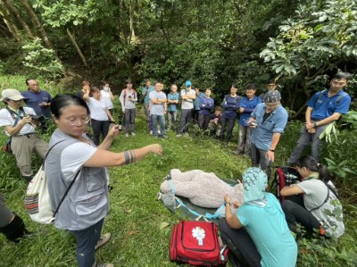 模擬黑熊救傷實地演練9