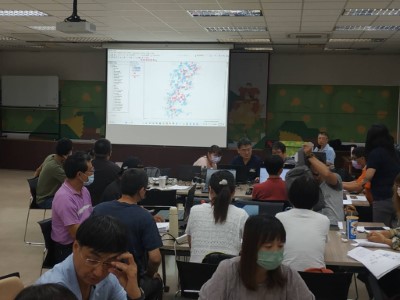 南投分署竹山工作站劉俊宏主任森林講授火災應變指揮系統