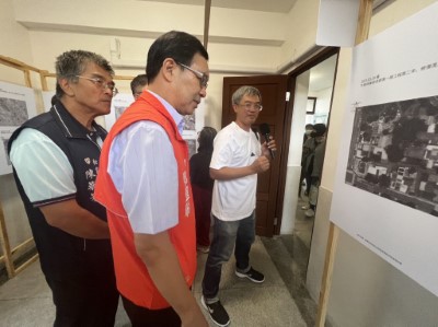 竹東宿舍區第一期修復展覽會場(台灣文化響起協會拍攝)